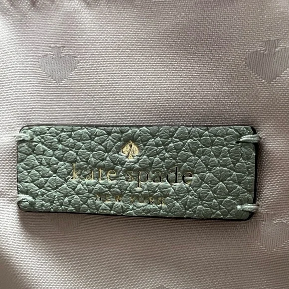 Kate Spade Leila Small Triple Gusset Crossbody Mint Green - Picture 3 of 10